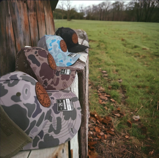 Richardson Duck Camo Hat With Leather Patch