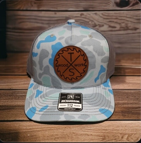 Richardson Duck Camo Hat With Leather Patch